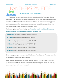 Panthers Palette NEWS - Saucon Valley School District