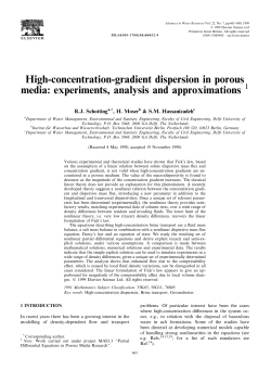High-concentration-gradient dispersion in porous media