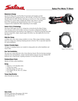 Salsa Pro Moto Ti Stem