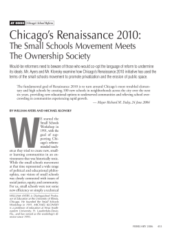 Chicago`s Renaissance 2010: