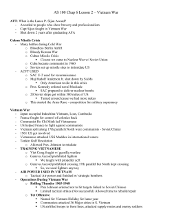 AS 100 Chap 6 Lesson 2 &ndash; Vietnam War