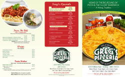 here - Greg`s Pizzeria