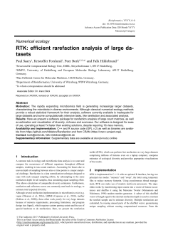RTK: efficient rarefaction analysis of large da