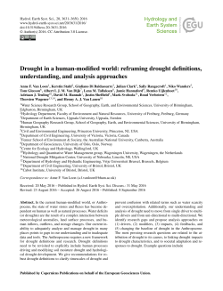 Drought in a human-modified world: reframing drought definitions