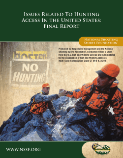 Issues Related To Hunting Access In the United States