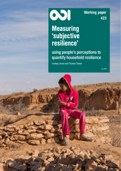 Measuring `subjective resilience`