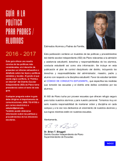 Guia a la Politica para Alumno y Padres