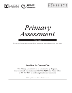 Primary Assessment