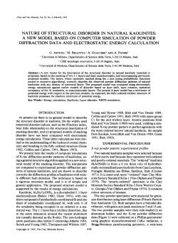 nature of structural disorder in natural kaolinites