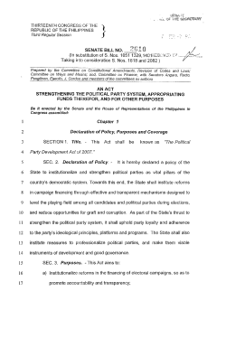 SBN-2610 - Senate of the Philippines