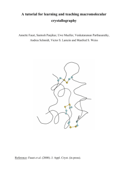 A tutorial for learning and teaching macromolecular