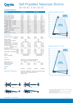 Self-Propelled Telescopic Booms
