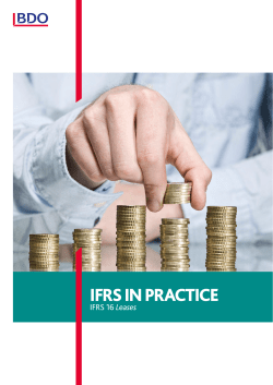 BDO - IFRS IN PRACTICE / IFRS 16 Leases