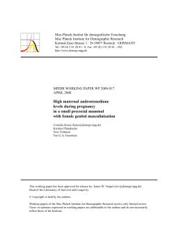 High maternal androstenedione levels during pregnancy in a