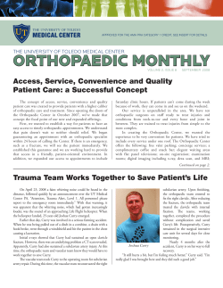 SEpTEMbER 2008 - University of Toledo Medical Center