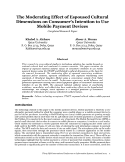 the moderating effect of espoused cultural