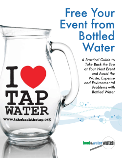 Free Your Event from Bottled Water