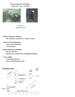 Oxidation state - School of Ocean and Earth Science and Technology