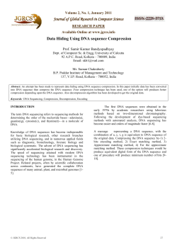 Data Hiding Using DNA sequence Compression