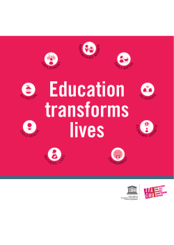 Education transforms lives - UNESDOC