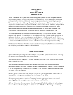 to read the VYS Code of Conduct