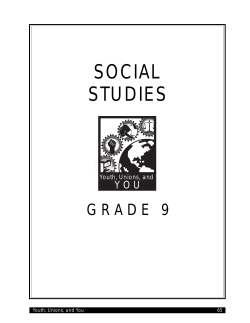 Social Studies 9 - BC Teachers` Federation