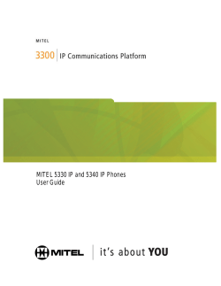 5330/5340 IP Phone User Guide