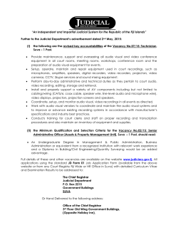 An Independent and Impartial Judicial System for the