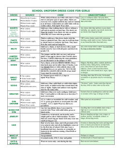school uniform dress code for girls