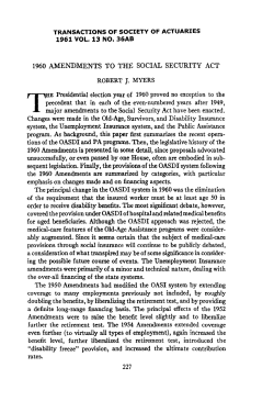 1960 AMENDMENTS TO THE SOCIAL SECURITY ACT HE