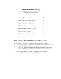 Study Guides for Utopia