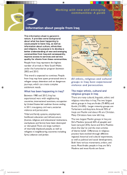 Information about people from Iraq