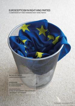 euroscepticism in right-wing parties