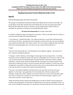 SBAC Reading Grade 11 Practice