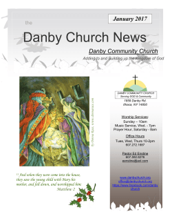 January 2017 - Danby Community Church