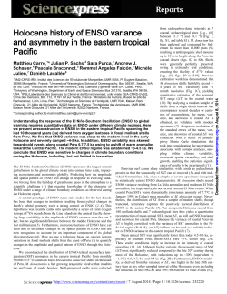 Holocene history of ENSO variance and asymmetry in the eastern