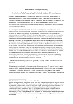 Semantic maps and negative polarity