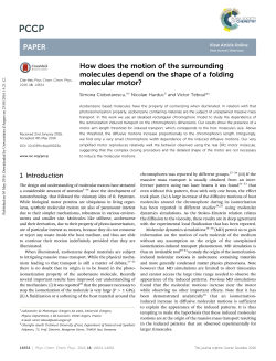 How does the motion of the surrounding molecules depend
