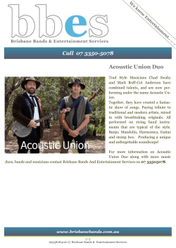 bio - brisbane bands