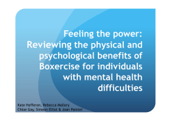 Reviewing The physical And psychological