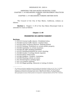 ordinance no. 2003 - City of San Mateo