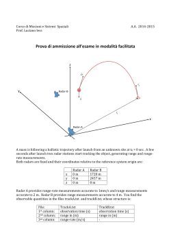 Prova di ammissione all`esame in modalit&agrave; facilitata