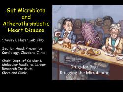 Gut Microbiota and Atherothrombotic Heart Disease