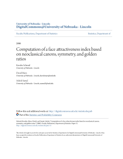 Computation of a face attractiveness index based on neoclassical