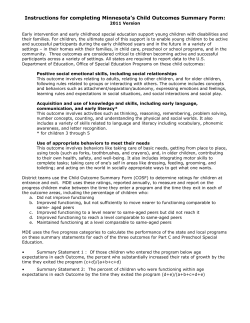 Instructions for Completing the Revised Child Outcome