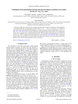 Calculation of the polarization fraction and electron