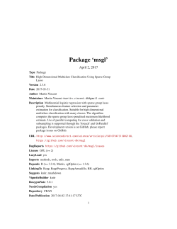 Package `msgl`