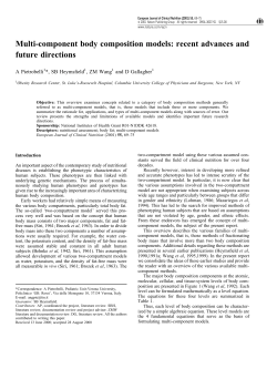 Multi-component body composition models: recent