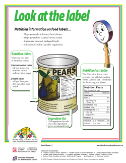 How to Read Food Labels in EnglishDownload this