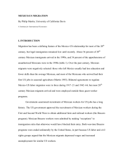 Paper: Mexico-US Migration